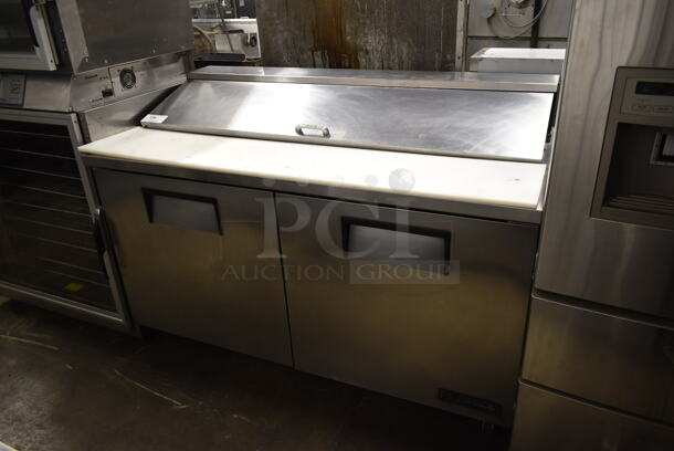 True TSSU-60-16 Stainless Steel Commercial Sandwich Salad Prep Table Bain Marie Mega Top on Commercial Casters. 115 Volts, 1 Phase. Tested and Working!