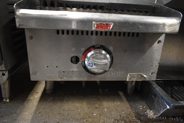 Stainless Steel Commercial Countertop Natural Gas Powered Charbroiler Grill. - Image 3 of 6