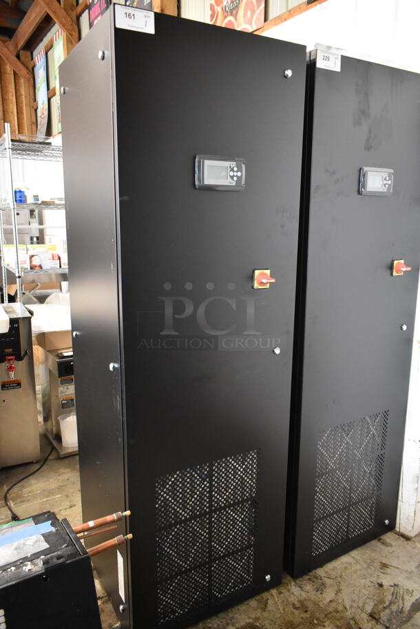 BRAND NEW SCRATCH AND DENT! Above Air MCC-036X-4-000-EC-UF0-CV-4R-2X2 Metal Commercial Vertical Floor Mounted Water Chiller. Goes Great w/ Lots 159 and 160! 460 Volts, 3 Phase.  - Image 1 of 10