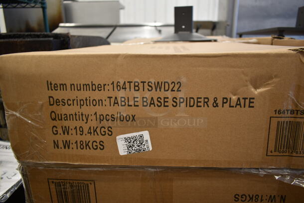 PALLET LOT of 19 BRAND NEW IN BOX! Lancaster Table & Seating 164TBTSWD22 Table Base Spider and Plate. 19 Times Your Bid! - Image 5 of 6