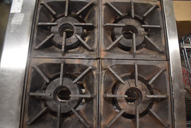 Tri-Star Commercial Stainless Steel Countertop Natural Gas Powered Hot Plate With 4 Burners. - Image 6 of 6