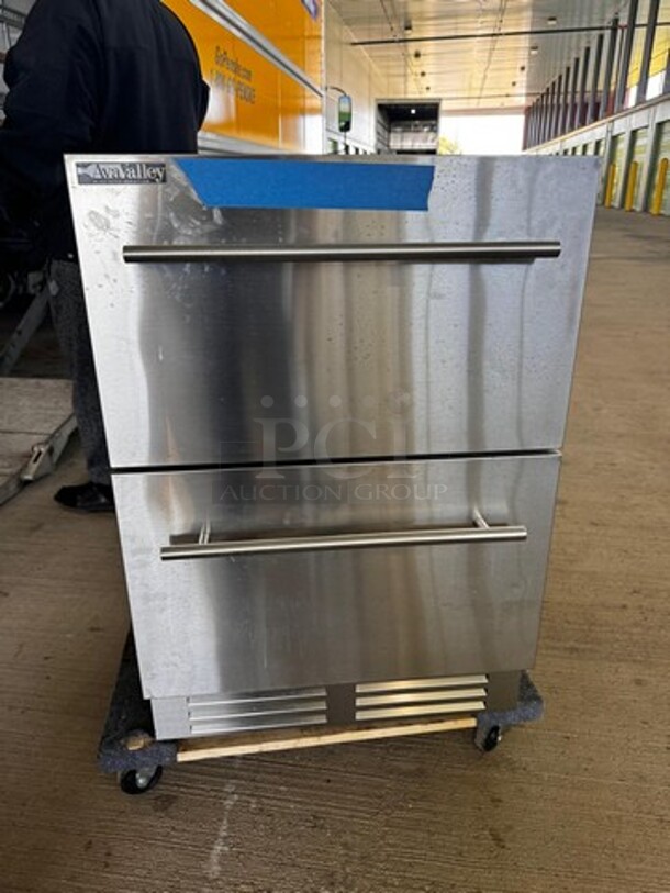 AvaValley Beverage Cooler with 2-Drawer 23X23X34 Like New! - Image 1 of 1