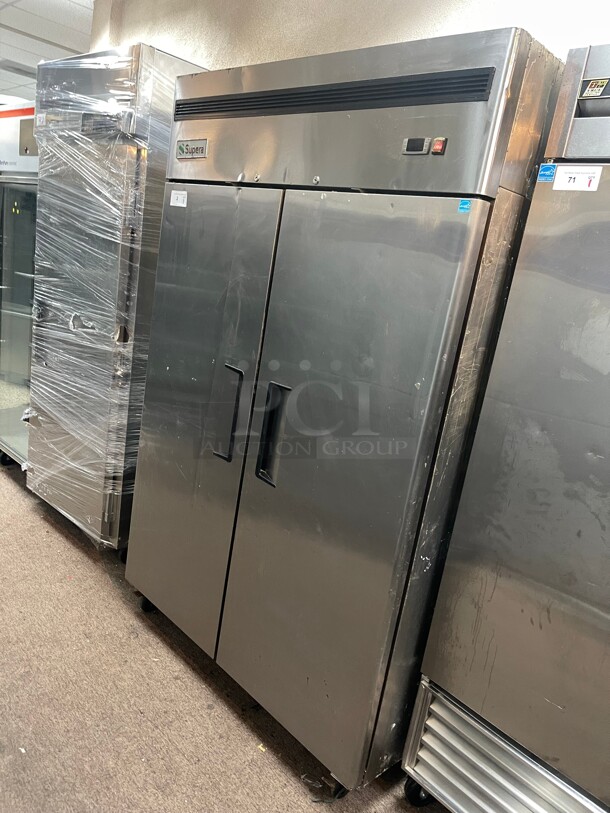 Working! Supera (R2R-1) - 52 inch Solid Door Reach-In Commercial Refrigerator 115 Volt NSF Tested and Working! - Image 2 of 7