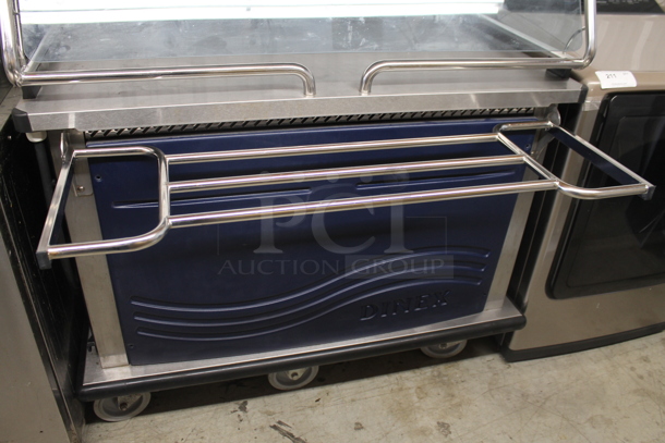 Dinex Stainless Steel Commercial Portable Station w/ Sneeze Guard on Commercial Casters. Cannot Test Due To Plug Style - Image 2 of 3