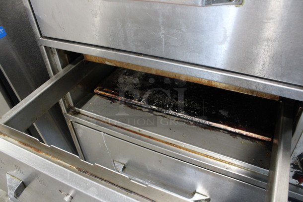 Hatco Stainless Steel Commercial 3 Drawer Food Warmer. 29.5x23.5x31. Cannot Test - Unit Was Previously Hardwired - Image 5 of 6