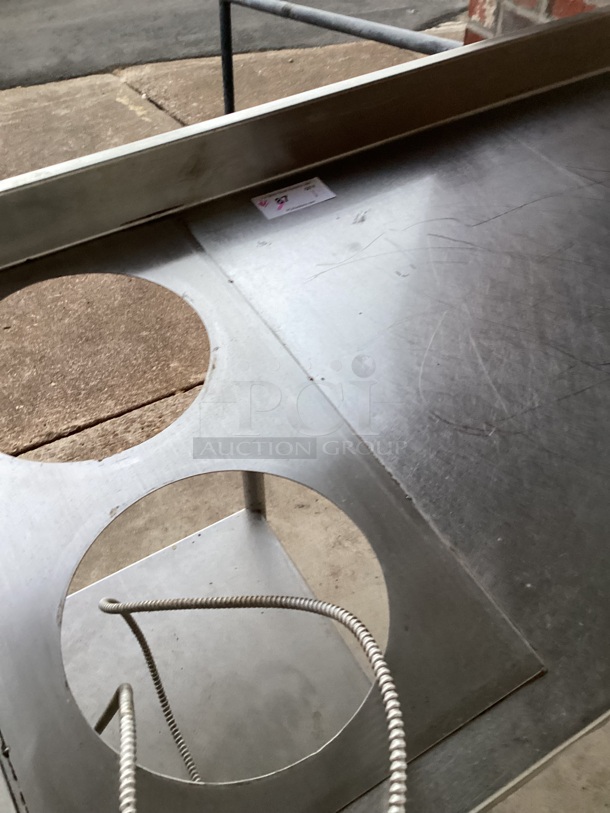 Stainless Steel Multi Purpose Prep Table, W/Two Steam Wells
155 x 30 x 39-½ 
 - Image 2 of 8