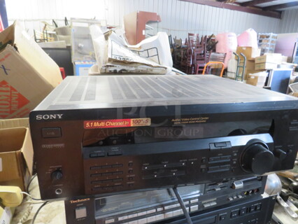 One Sony FM Stereo FM/AM Receiver. #STR-DE435