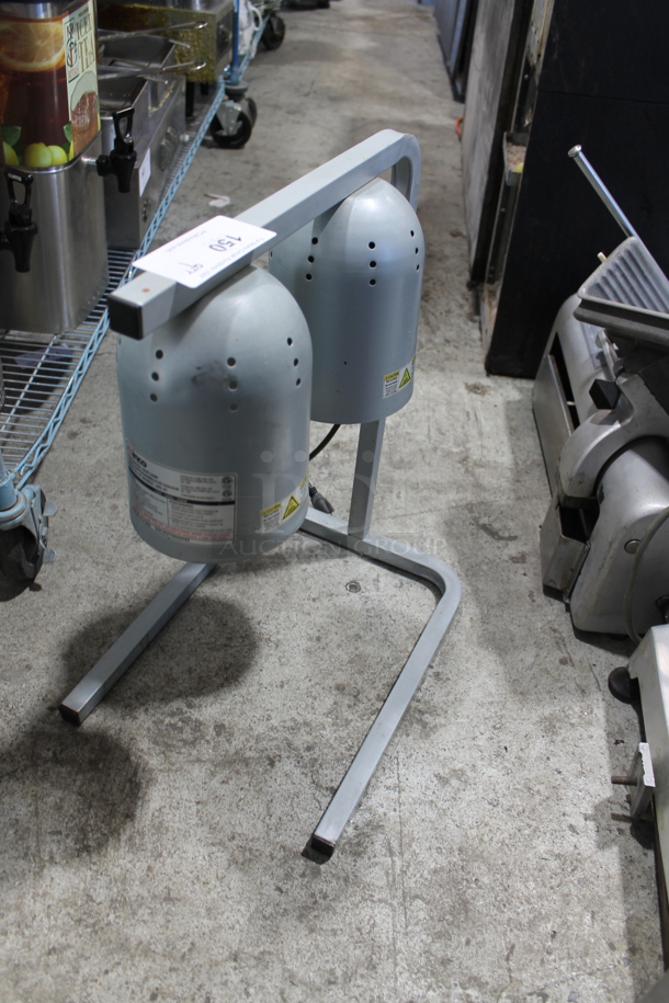 Winco EHL-2C Metal Commercial Countertop 2 Head Warming Lamp. 120 Volts, 1 Phase. Tested and Working! - Image 1 of 3