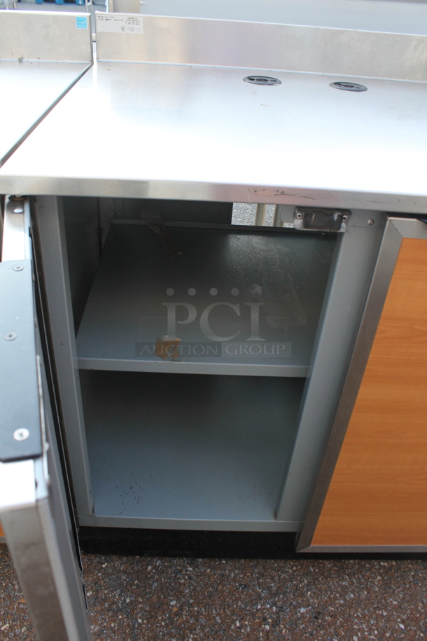 Duke SUB-P-36M Stainless Steel Commercial Counter w/ 2 Wood Pattern Doors. - Image 3 of 5
