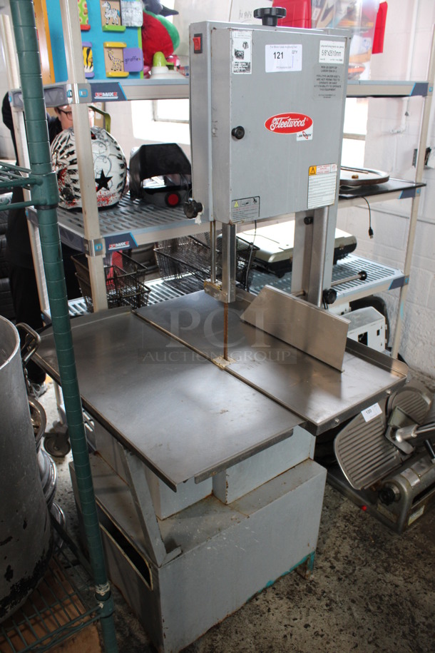 Fleetwood Metal Commercial Floor Style Meat Saw. 115 Volts, 1 Phase. 36x20x67. Tested and Working!