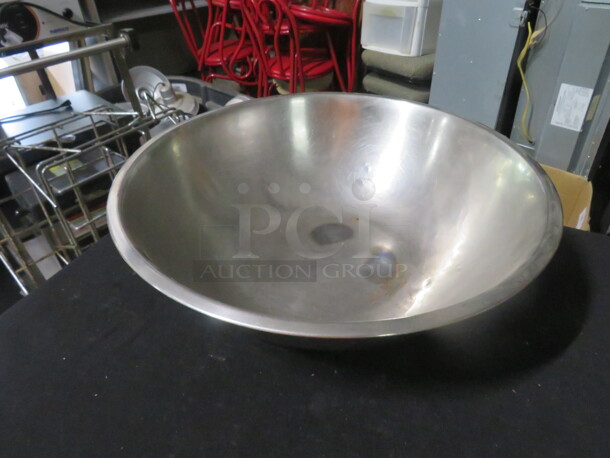 One 17.5 Inch Stainless Steel Mixing Bowl. - Image 1 of 1