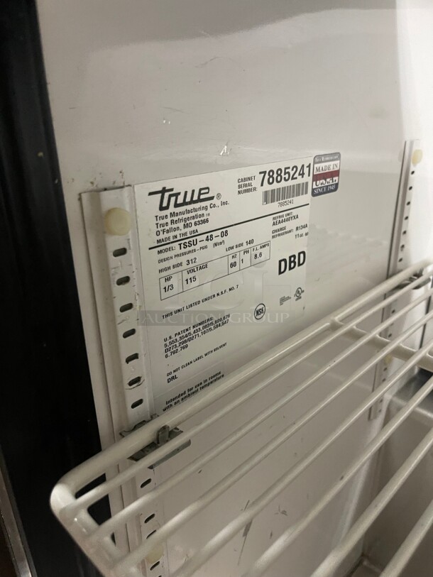 Fully Working! True Commercial Prep Sandwich Refrigerated Table With  Board 115 Volt NSF Tested and Working! - Image 7 of 9