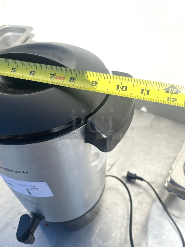 Hamilton Beach 45 Cup Coffee Urn and Hot Beverage Dispenser, Silver NSF  - Image 6 of 7
