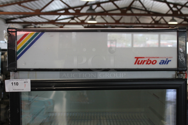 Turbo Air TGM-22R Metal Commercial Single Door Reach In Cooler Merchandiser w/ Poly Coated Racks. 115 Volts, 1 Phase. Tested and Powers On But Does Not Get Cold - Image 2 of 7