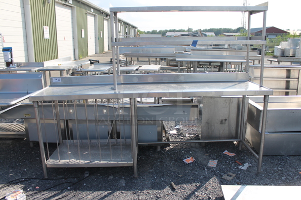 Stainless Steel Commercial Table w/ 2 Tier Over Shelf and Under Shelf. - Image 1 of 6