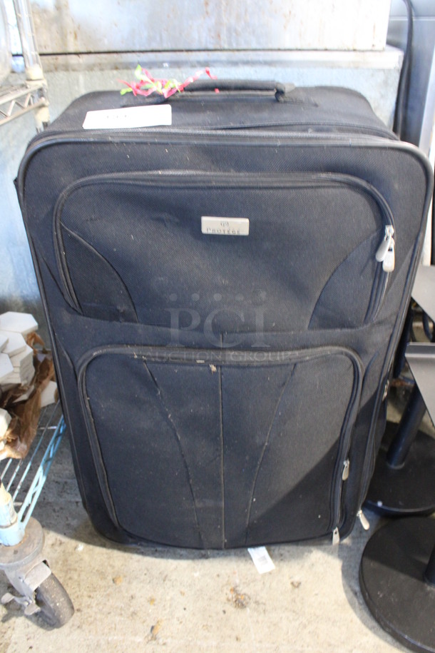Protege Black Suitcase Luggage. 18.5x10.5x29