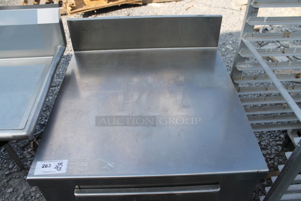Stainless Steel Commercial Counter w/ 2 Drawers and Back Splash. - Image 2 of 6