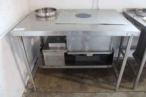 Ayr-king Stainless Steel Commercial Breader / Blender / Sifter Station. 115 Volts, 1 Phase. 48x31x35.5. Cannot Test - Unit Needs New Power Cord - Image 1 of 5
