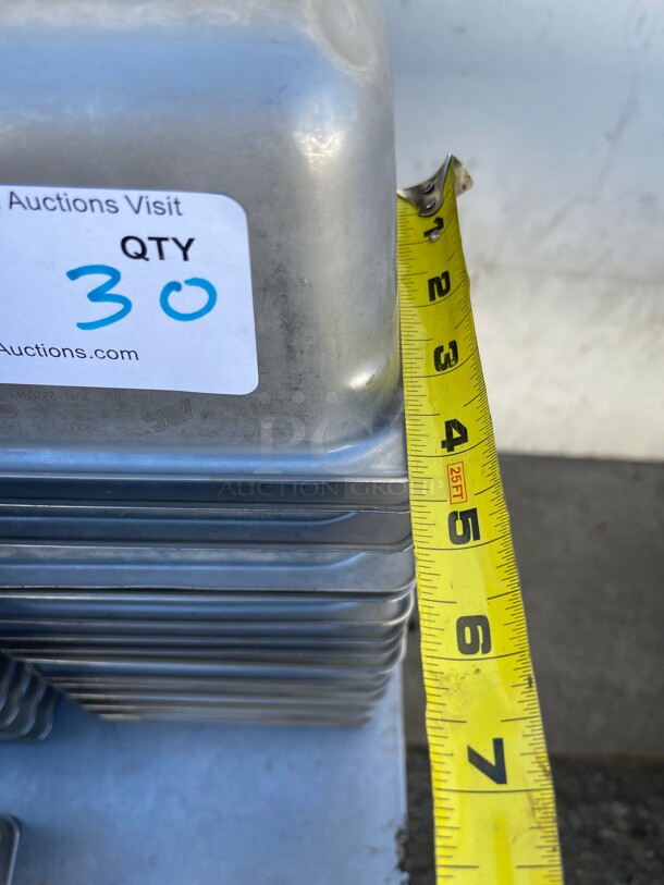 Clean! Commercial Stainless Steel Food Grade Containers 1/8 Size NSF  - Image 6 of 7