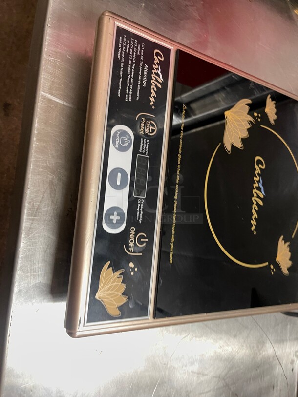 Caribbean CIC180 Countertop Commercial Induction Cooktop w/ (1) 1800 Watts Burner, 208v/1ph NSF Tested and Working! - Image 5 of 7