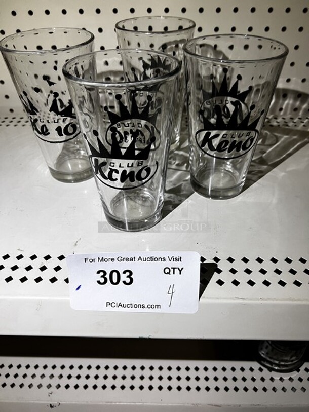 Clear Keno Iced Tea Glasses (4)