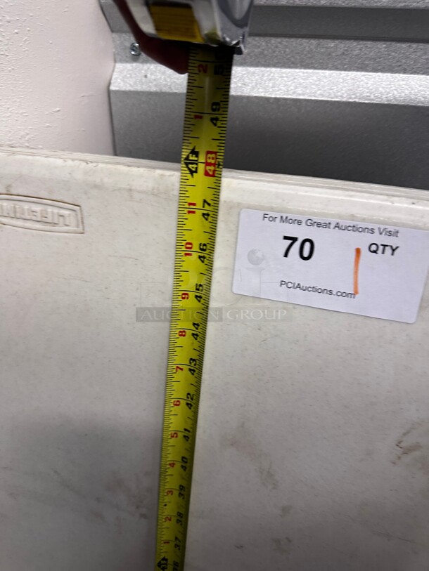 Lifetime Products 2940 Lifetime 24 inch X 48 inch White Granite Folding Table, 24 by 48 NSF - Image 7 of 7