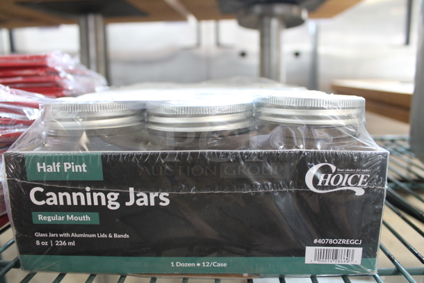 ALL ONE MONEY! Lot of BRAND NEW Choice Half Pint Canning Jars - Image 3 of 3