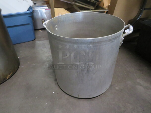 One Aluminum  Stock Pot. 18.5X19 - Image 1 of 1