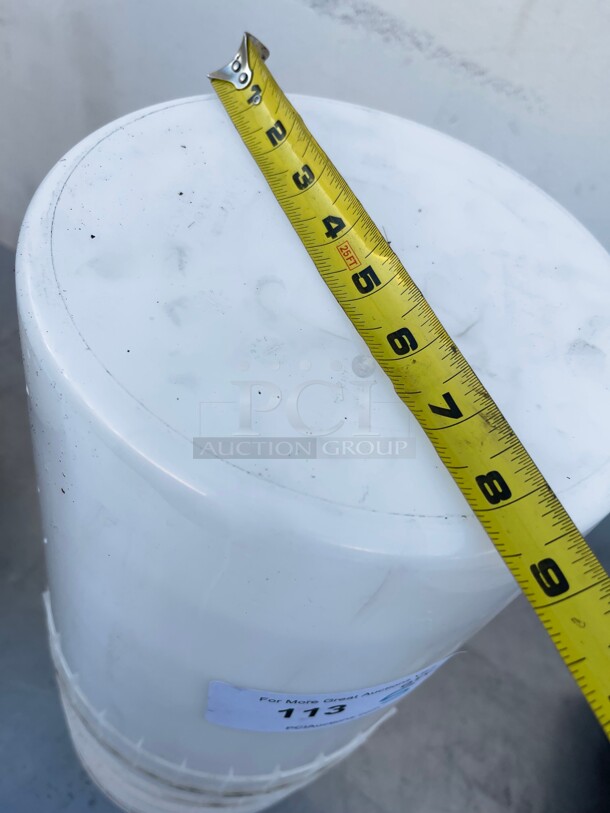 Clean! Commercial Round Plastic Containers NSF Great for Food Storage  - Image 4 of 5