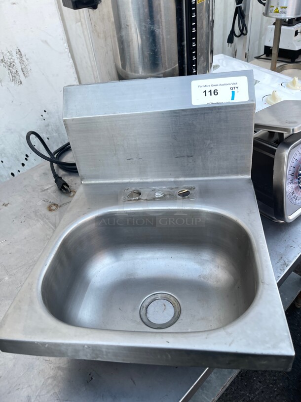 Clean! Universal Commercial 14 inch Stainless Steel Hand Sink NSF 