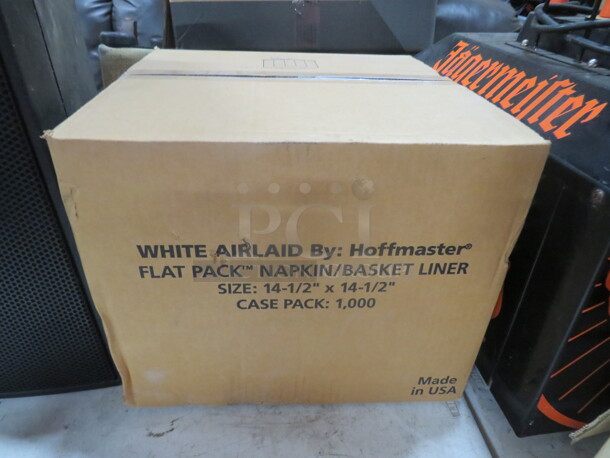 One Case Of 1,000 14.5X14.5 White Napkins. - Image 1 of 2