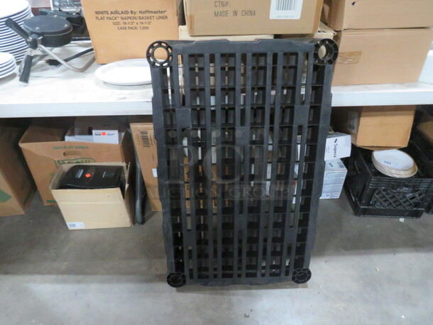 Black Poly Shelf. 38X24 2XBID - Image 1 of 1
