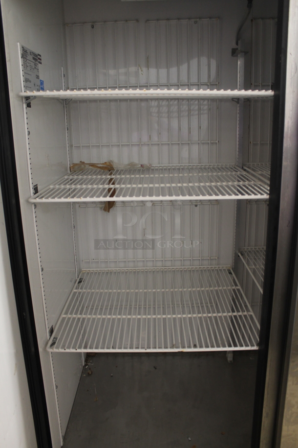 2014 True T-49F ENERGY STAR Stainless Steel Commercial 2 Door Reach In Freezer w/ Poly Coated Racks on Commercial Casters. 115 Volts, 1 Phase. Tested and Working! - Image 4 of 6
