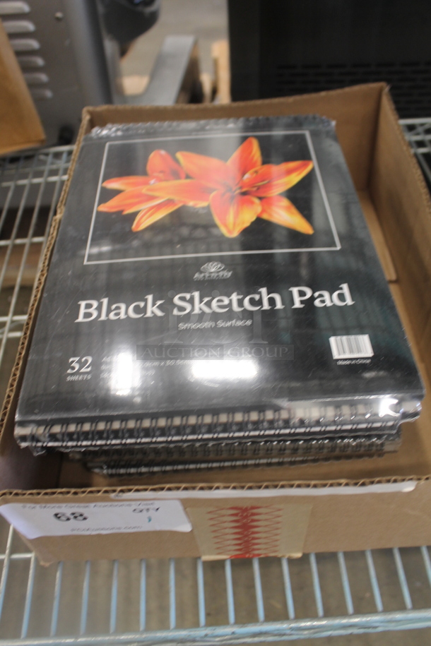 ALL ONE MONEY! Lot of BRAND NEW! Black Sketch Pads. 9x12 - Image 1 of 4