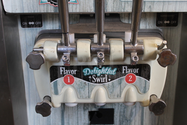 Stainless Steel Commercial Countertop 2 Flavor w/ Twist Soft Serve Ice Cream Machine. - Image 3 of 4