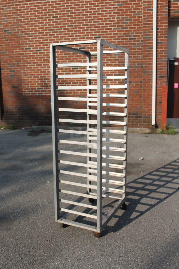 Metal Commercial Pan Transport Rack on Commercial Casters. - Image 2 of 2