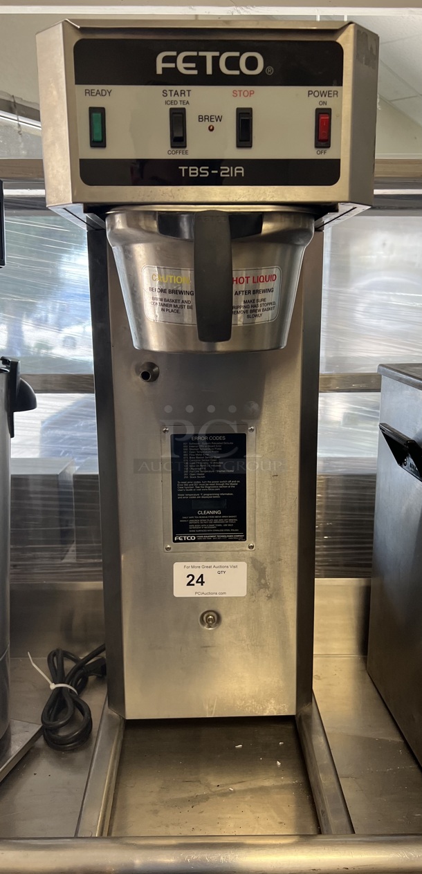 Fetco Commercial Extractor TBS-21A Brewer 220 Volt NSF Tested and Working! - Image 1 of 1