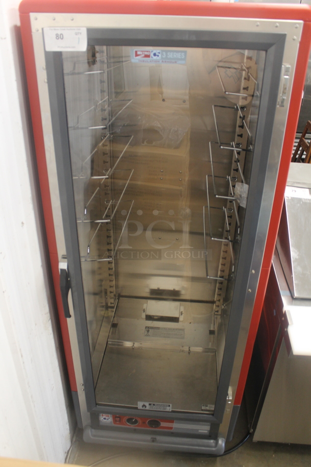 BRAND NEW SCRATCH AND DENT! 2023 Metro C539-HFC-U Stainless Steel Commercial Single Door Reach In Warming Holding Cabinet. 120 Volts, 1 Phase. Tested and Working! - Image 1 of 5