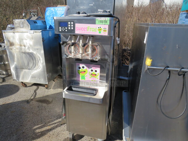 One Stoelting Frozen Yogurt Machine On Casters. 208/240 Volt. 1 Phase. Unable To Test. Model# F231-1812-ygad1. 19X34X58 - Image 1 of 1