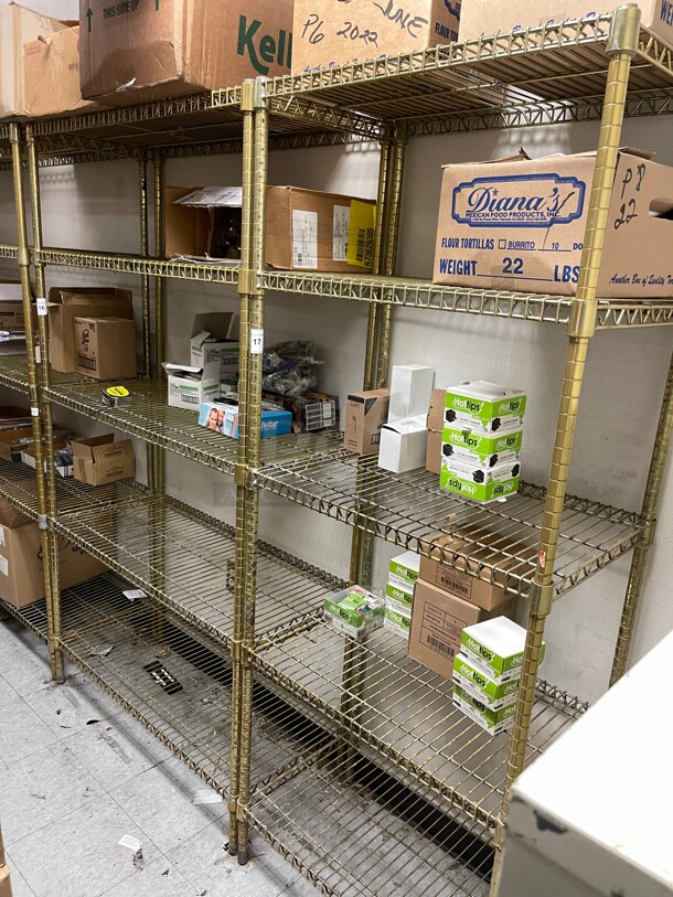 Clean! Stainless Steel Commercial Shelf NSF Gold Color - Image 1 of 5