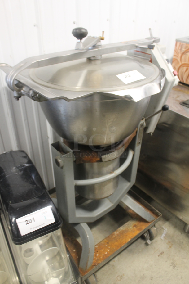 Hobart HCM450 Metal Commercial Floor Style Horizontal Cutter Mixer on Cart w/ Commercial Casters. 200 Volts, 3 Phase. - Image 2 of 7