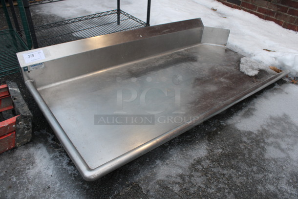 Stainless Steel Commercial Left Side Clean Side Dishwasher Table. 60x30x10