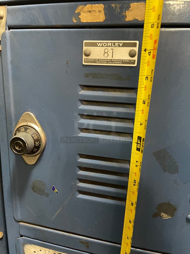 Commercial Employee Lockers Three-Wide Double-Tier School Lockers w/ Slope Top & Locks  - Image 6 of 6