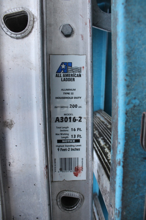 3 Ladders; All American 8-11' 200 Pound Capacity Aluminum and 2 Werner 6' 250 Pound Capacity. 3 Times Your Bid! - Image 3 of 6