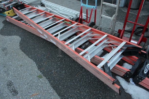 2 Werner Orange 10' Ladders. 2 Times Your Bid!