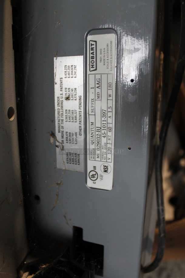 Hobart Quantum Metal Countertop Food Portioning Scale w/ Pieces. 120 Volts, 1 Phase. - Image 5 of 11