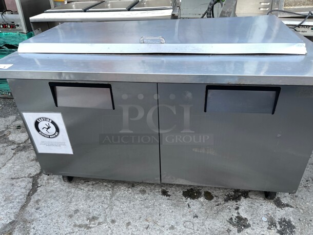 Nice! True Mega Top Commercial Refrigerated Cooler with Two Doors NSF 115 Volt Tested and Working! - Image 4 of 9