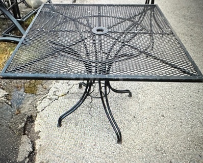 One Square Patio Table. 36X36X28