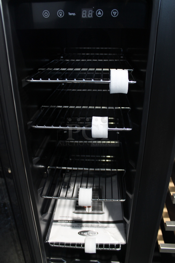 BRAND NEW SCRATCH AND DENT! Whynter BWB-2060FDS 24" Built In French Door Dual Zone Bar 20 Bottle / 60 Can Beverage Wine Refrigerator Merchandiser. 115 Volts, 1 Phase. Tested and Working! - Image 3 of 5