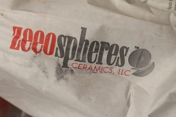 Metal Flat Cart w/ Various Bags Including Hydrous Magnesium Silicate on Casters. - Image 7 of 8